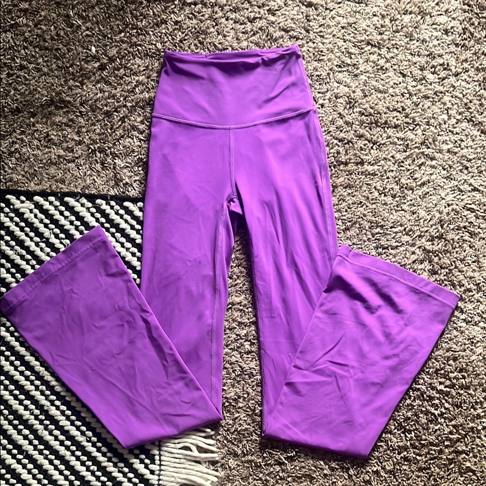 Lululemon Purple Groove High Rise Flare Pants Leggings